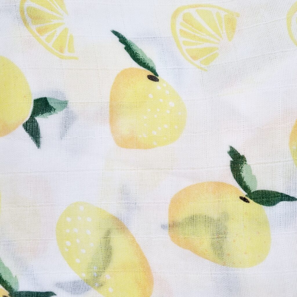 My Little Peanut Swaddle - Lemons