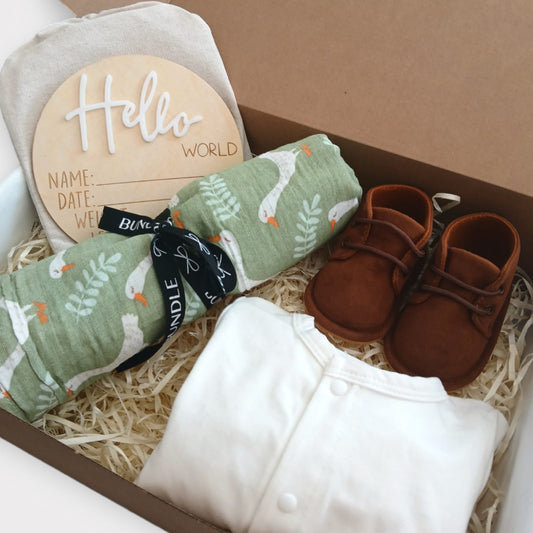 Hello Baby! Little Duckling Baby Boy Gift Bundle