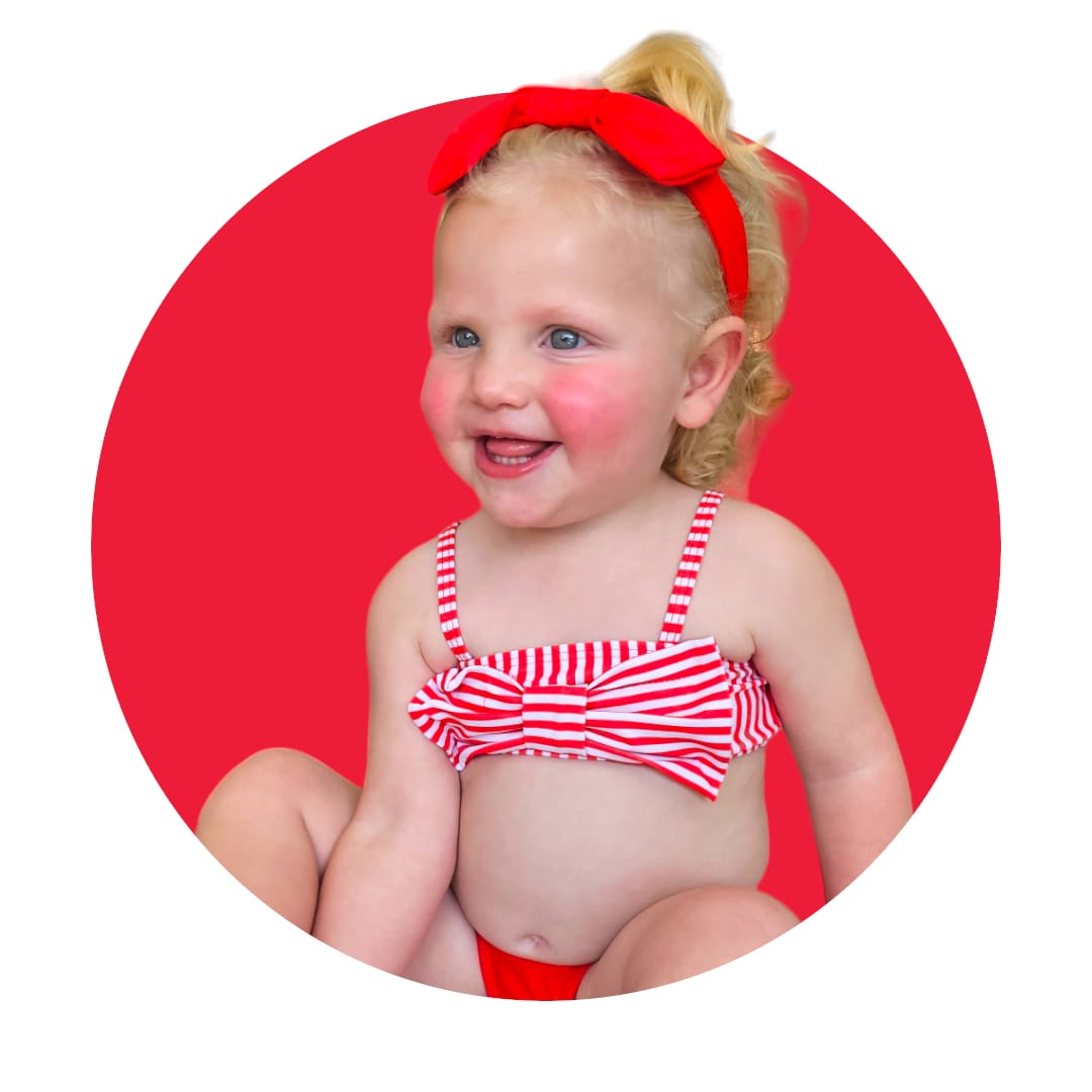 Milly Swimsuit with matching headband size 1-2 years