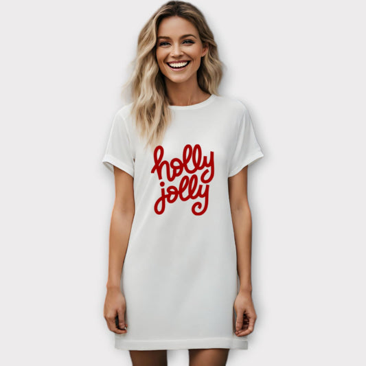 Holly Jolly Women's Oversized Night Tee