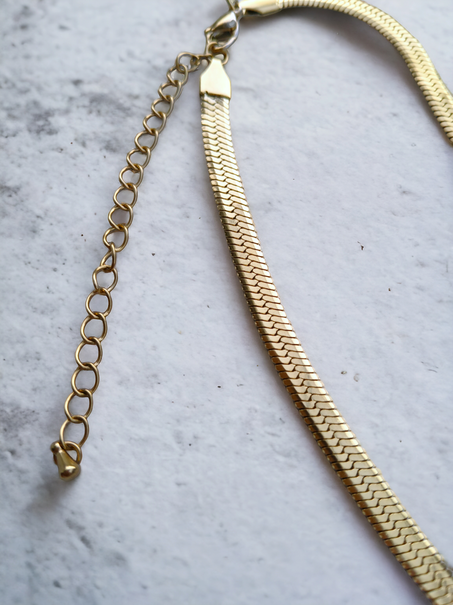 Waterproof Gold Plated Snake Chain Necklace