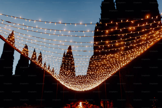 Outdoor Heavy Duty Fairy Lights 10m Warm White - Black String